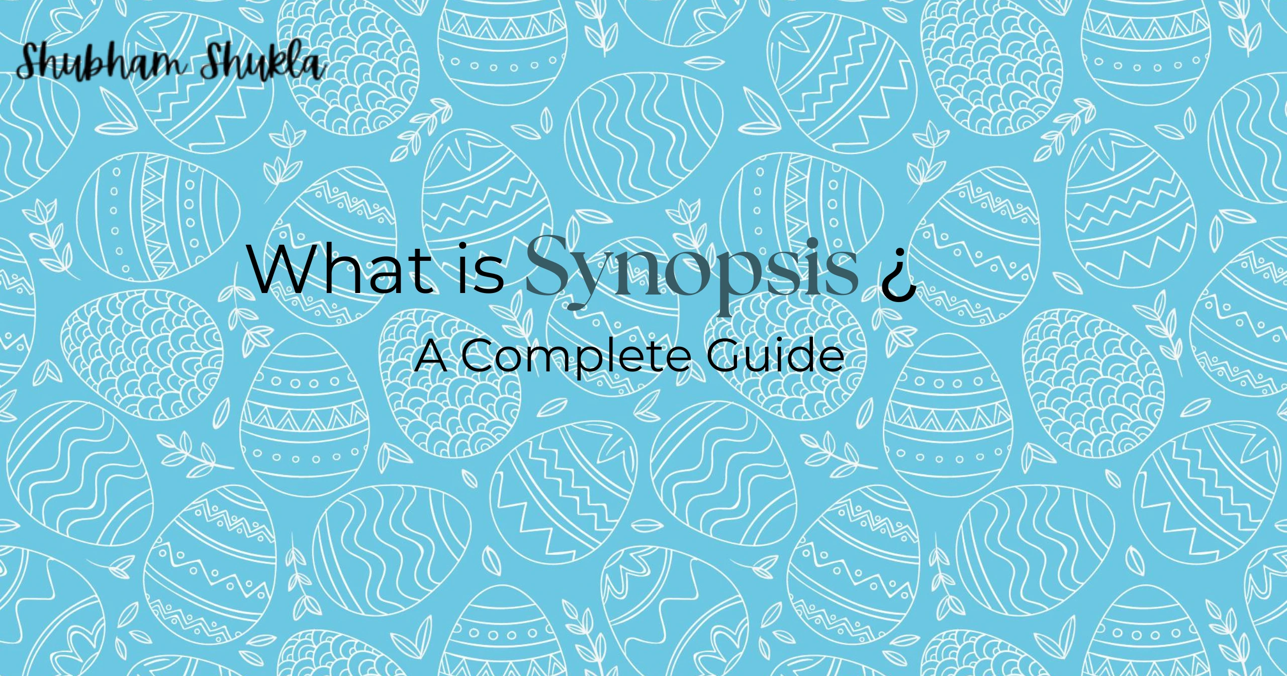What is Synopsis in literature An Complete Guide