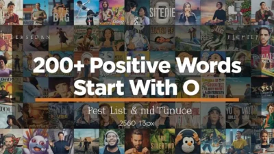 positive words start with O to help you boost your vocabulary
